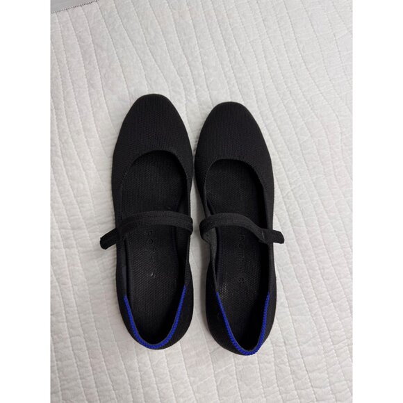 Rothy’s Black Slip On The Square Toe Mary Jane Flats Woman’s Size 7 - Picture 3 of 14